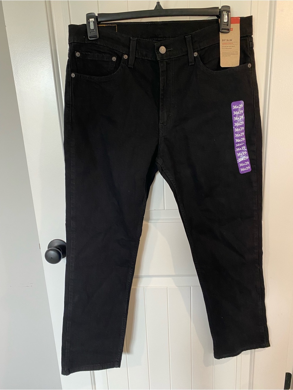 Levi's Black Slim Straight Jeans